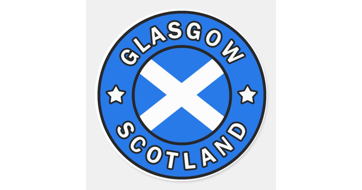 Glasgow Scotland sticker Zazzle