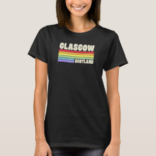Glasgow Scotland United Kingdom Rainbow Gay Pride T-Shirt