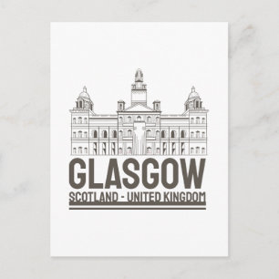 Glasgow Scotland Vintage Architecture TravelDesign Postcard