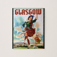 Glasgow Scottisn Girl Dancing with Bagpiper