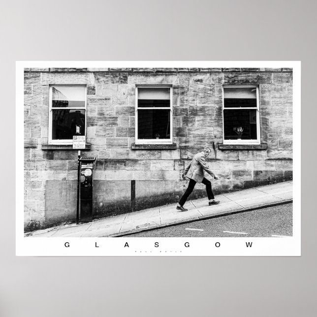 Glasgow street scene poster (Front)