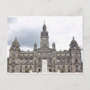 Glasgow Town Hall Postcard
