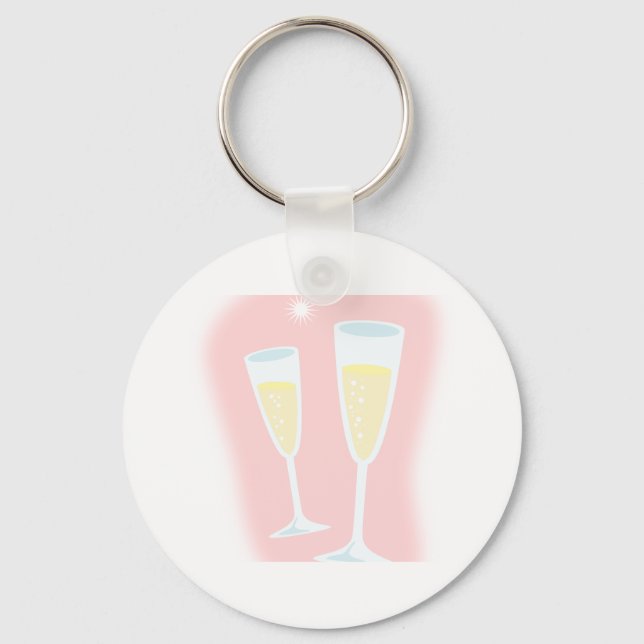 glass-29185  glass bottle cartoon drink alcohol ch key ring (Front)