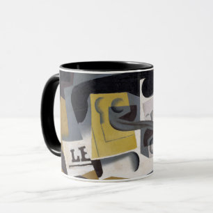 Glass and Newspaper, 1917 (oil on plywood) Mug