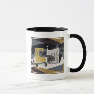 Glass and Newspaper, 1917 (oil on plywood) Mug