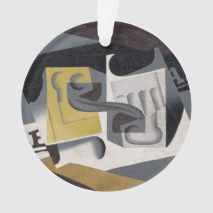 Glass and Newspaper, 1917 (oil on plywood) Ornament