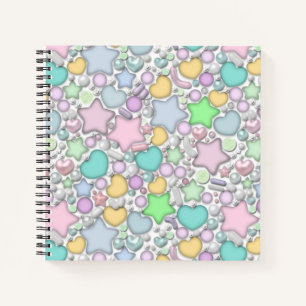 Glass beads, jewellery notebook