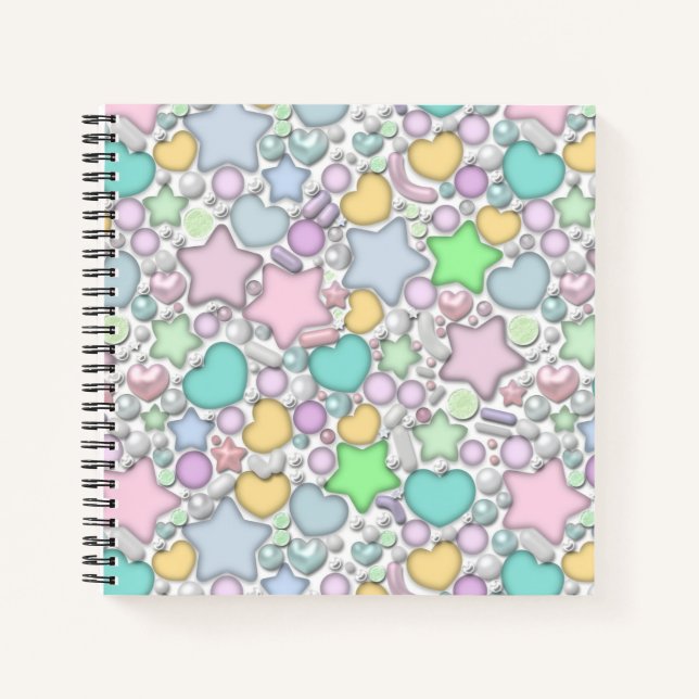 Glass beads, jewellery notebook (Front)