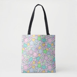 Glass beads, jewellery tote bag