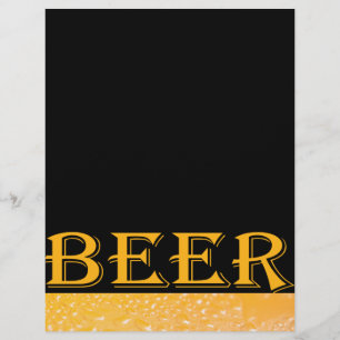 Glass beer flyer