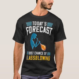 Glass Blowing Gift Glassblower Glassworking Artist T-Shirt