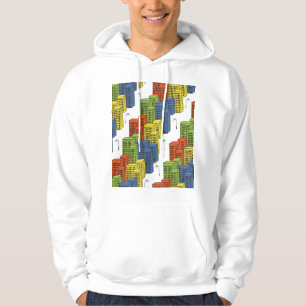 Glass Bottles, Abstract Pattern Design. Hoodie