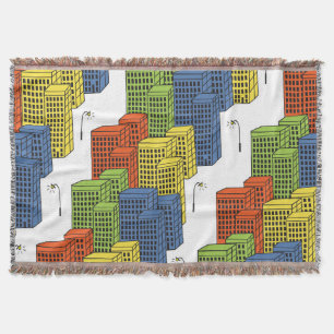 Glass Bottles, Abstract Pattern Design. Throw Blanket
