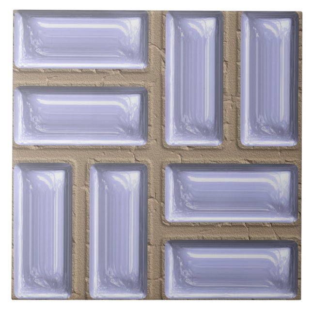 Glass bricks ceramic tile (Front)