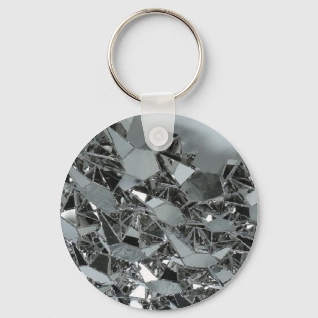 Glass Broken Pieces Key Ring (Front)