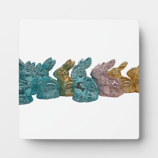 Glass Bunnies Plaque (Front)
