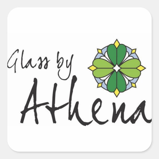 Glass by Athena Logo Stickers (Front)