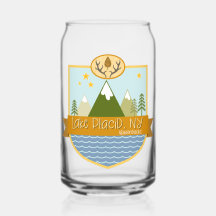 Glass Can: Lake Placid NY Badge