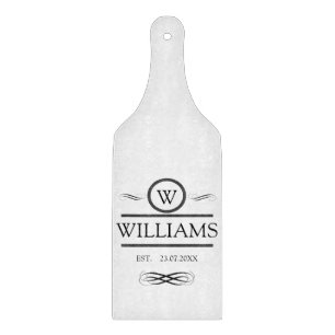Glass Cheese Board - Family Name
