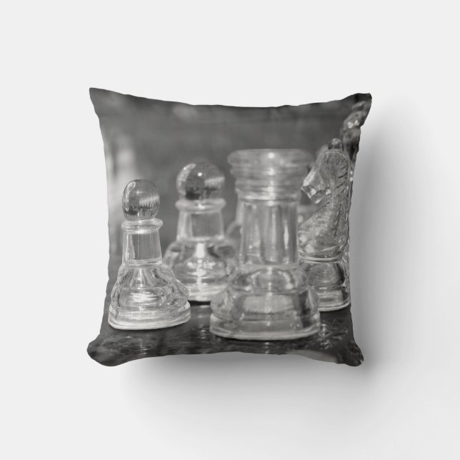 Glass chess pieces cushion (Front)