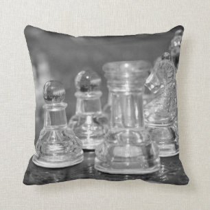 Glass chess pieces cushion