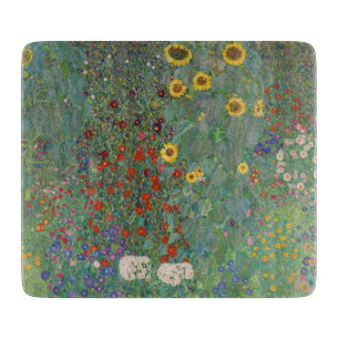 GLASS CHOPPING BOARD : GUSTAV KLIMT : GARDEN