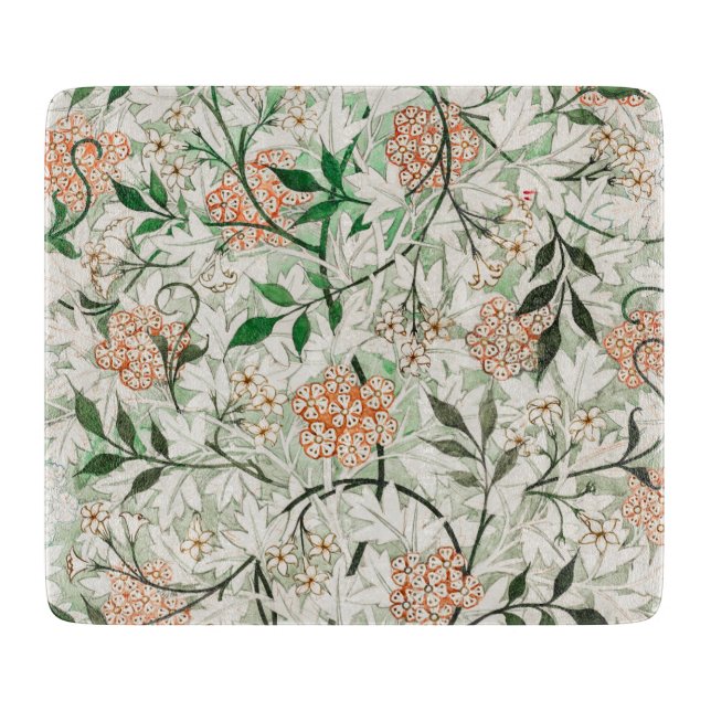 GLASS CHOPPING BOARD : WILLIAM MORRIS (Front)