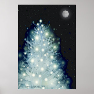 " GLASS CHRISTMAS TREE " by: Robert Singletary Poster