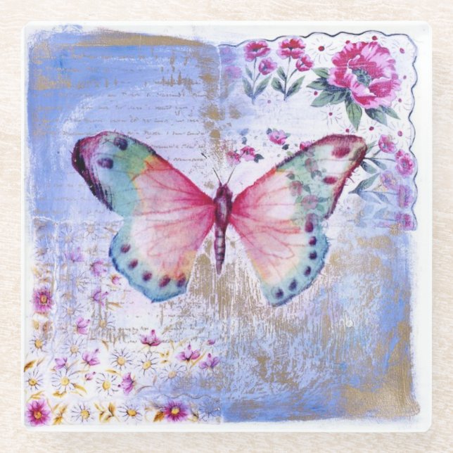 Glass Coaster/Butterfly Coaster (Front)