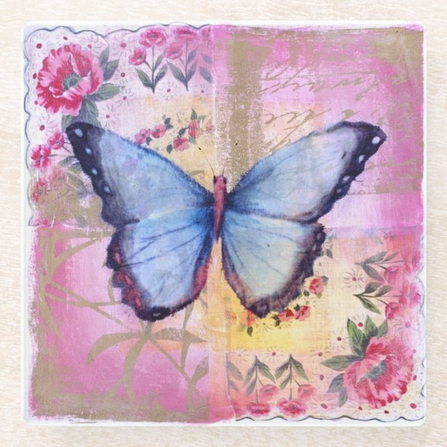 Glass Coaster/Butterfly Coaster (Front)