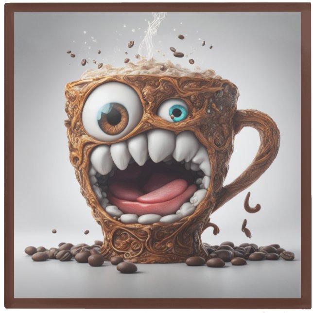 GLASS COASTER - One Cup of Coffee Too Many! (Creator Uploaded)