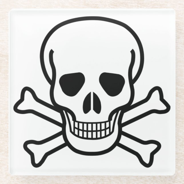 Glass Coaster/Skull Coaster (Front)