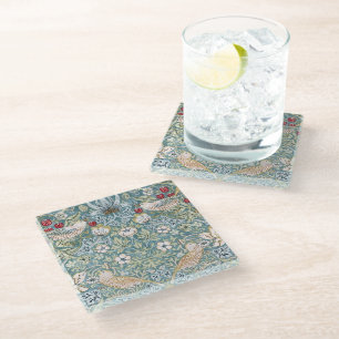 Glass Coaster - Strawberry Picker