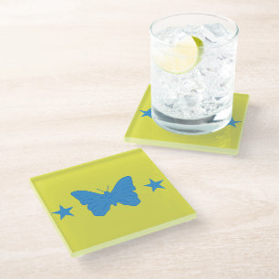 Glass coaster with flag of Bady Bassit
