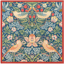 Glass COASTER - Wm. Morris Strawberry Thief Design