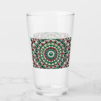 Glass cup with Italian Colours