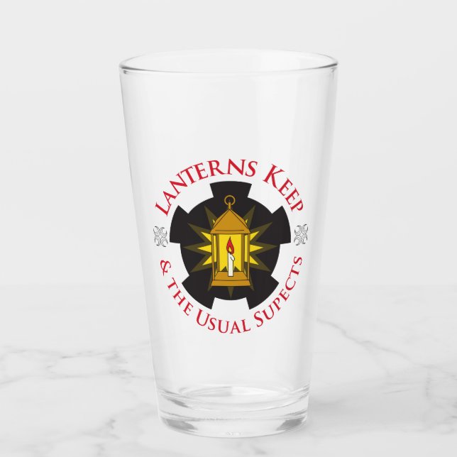 Glass Cup with LKUS Badge (Front)