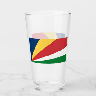 Glass cup with Seychelles Colours
