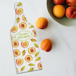 Glass Custom Peach Watercolor, Kitchen Cutting Board