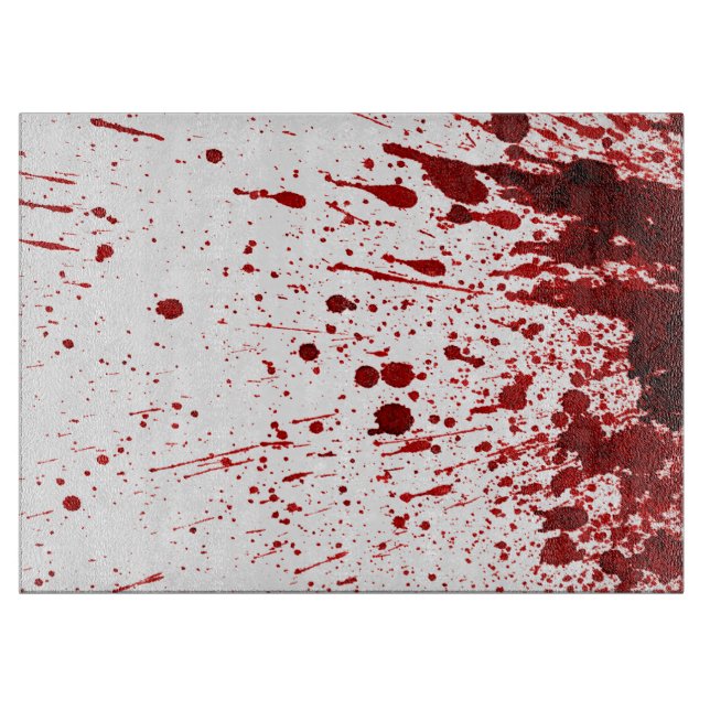 Glass Cutting Blood Splatter Vampire Gothic Horror Board (Front)