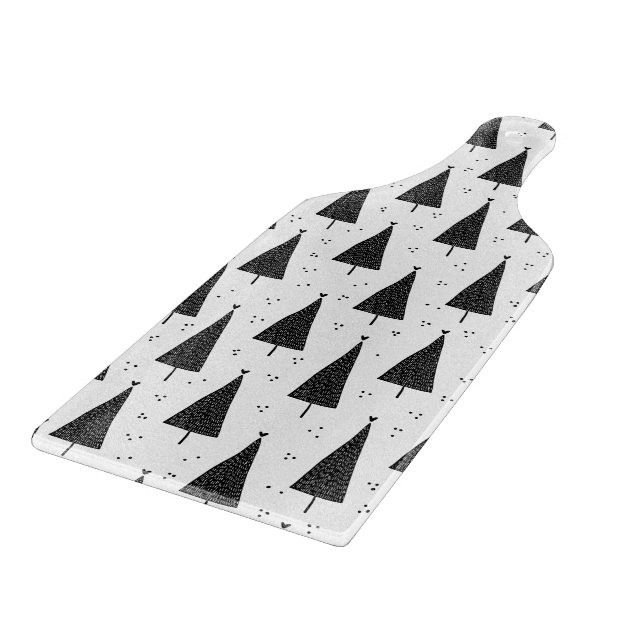 Glass Cutting Board - Christmas Pattern (Corner)