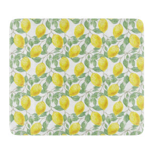 Glass Cutting Board-Lemons Board