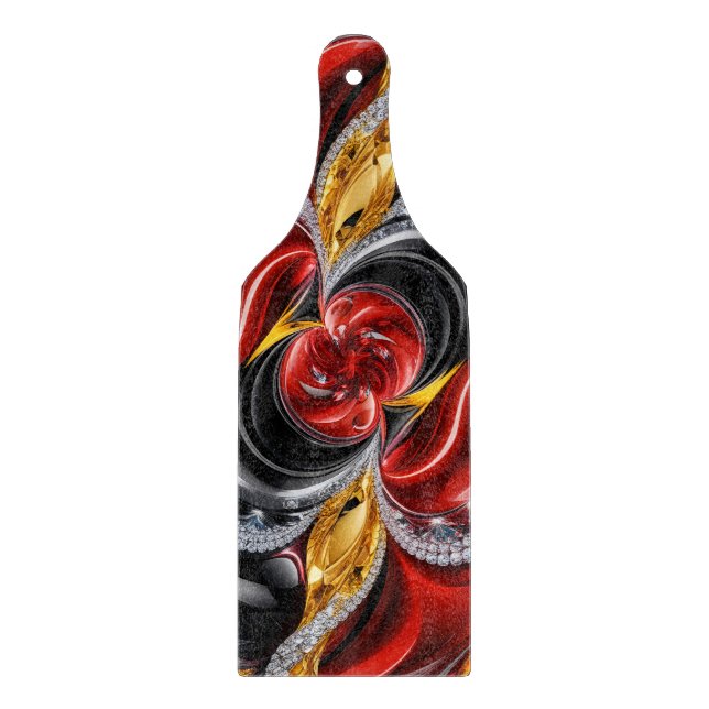 Glass cutting board paddle German Colours (Front)