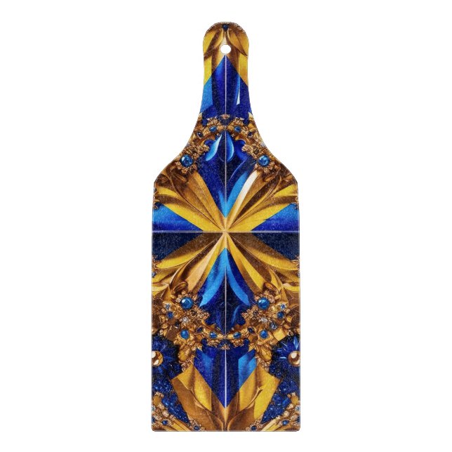 Glass cutting board paddle Sweden Colours (Front)
