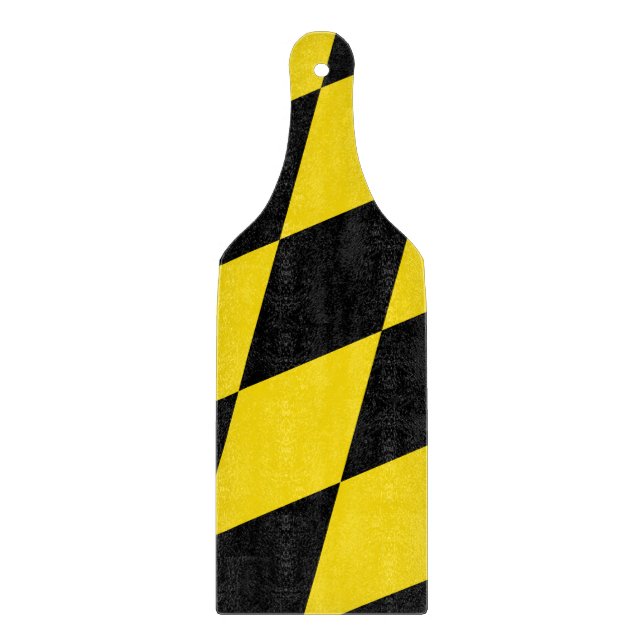 Glass cutting board paddle with flag Munich (Front)