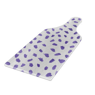 Glass Cutting Board - Purple Pattern
