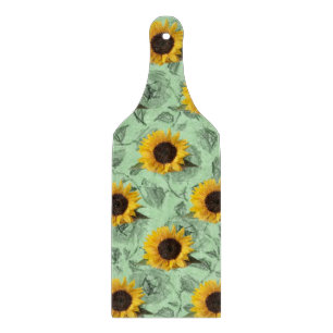 Glass Cutting Board Sunflower