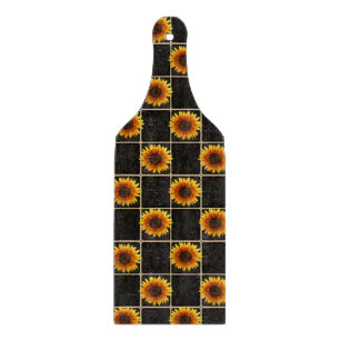 Glass Cutting Board Sunflower