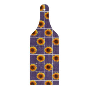 Glass Cutting Board Sunflower