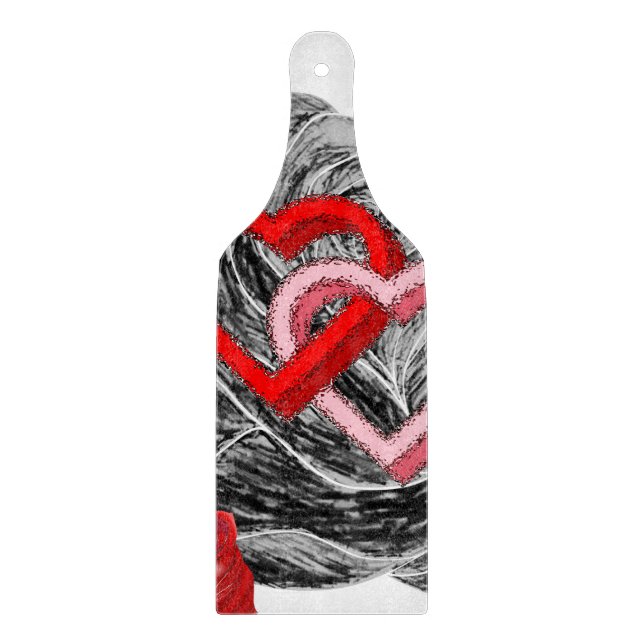 Glass Cutting Board Valentine's Day (Front)